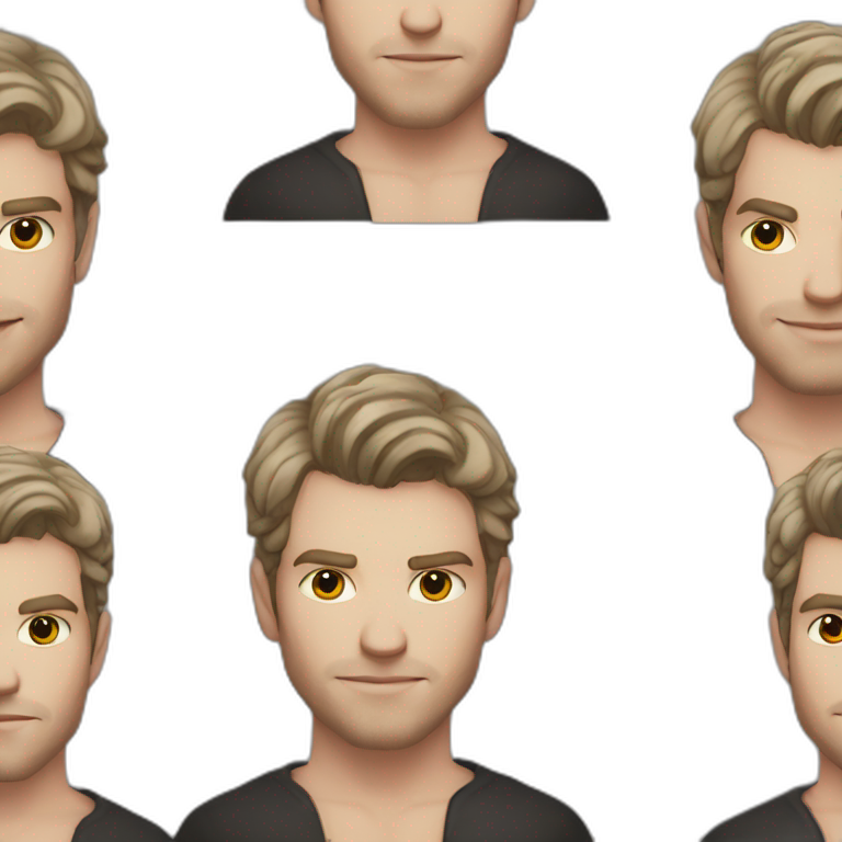 Klaus mikaelson short haircut realistic detailed emoji