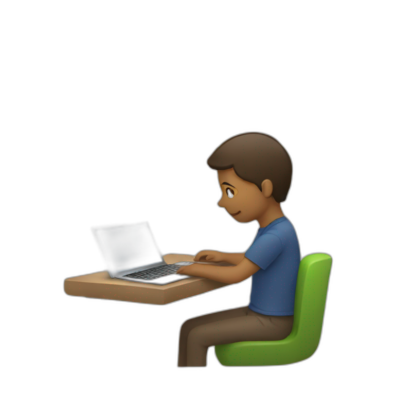 person working on a laptop emoji