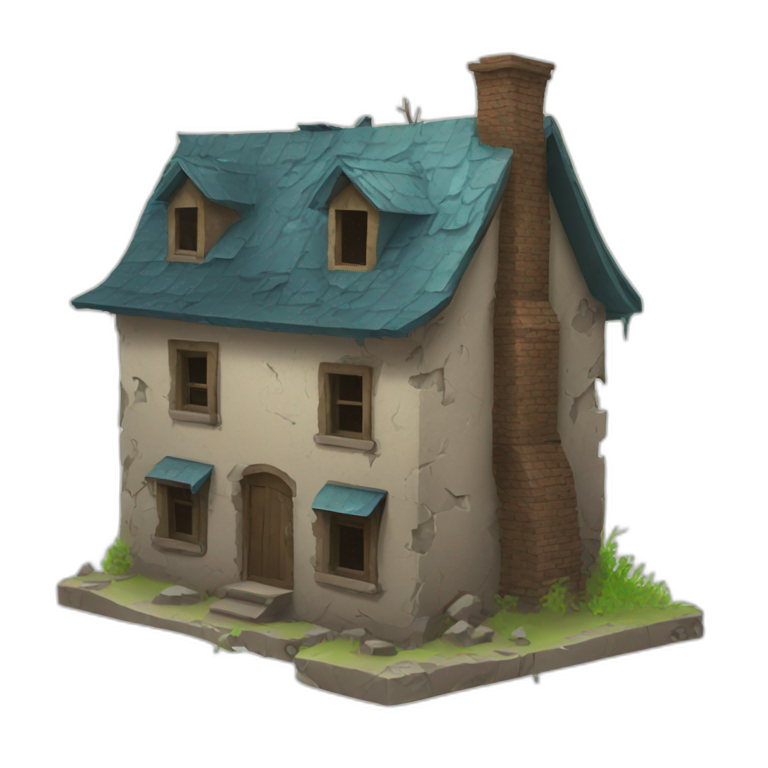 house in ruins emoji