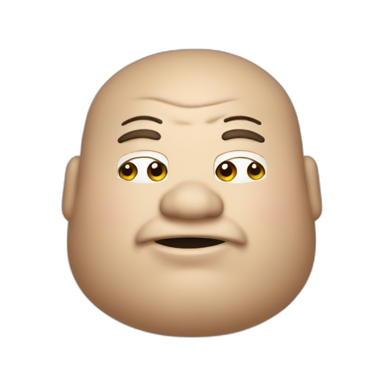 Fat Man with a can emoji
