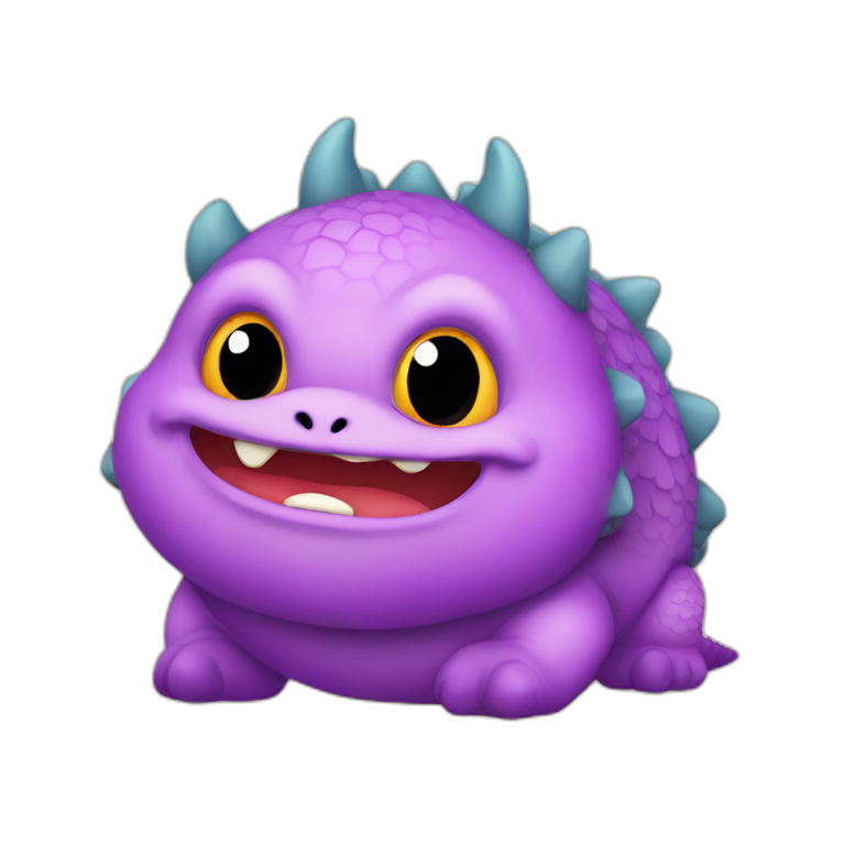 Chubby dragon svg emoji