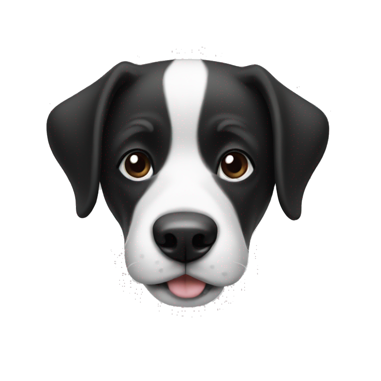 Dog Black and white emoji
