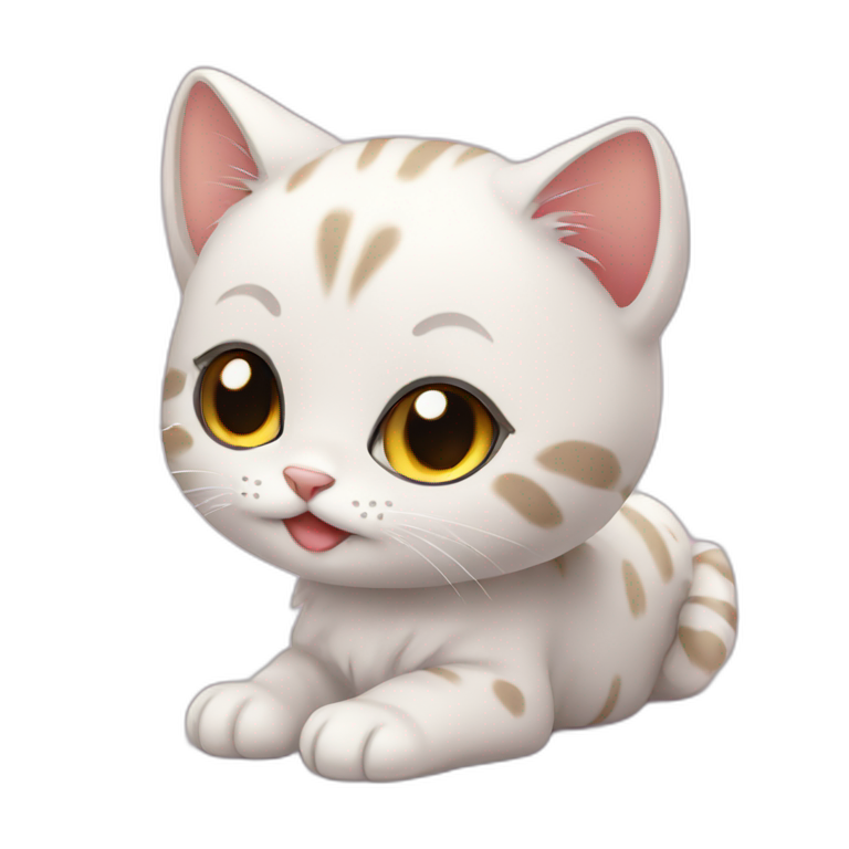 little baby cat cute emoji