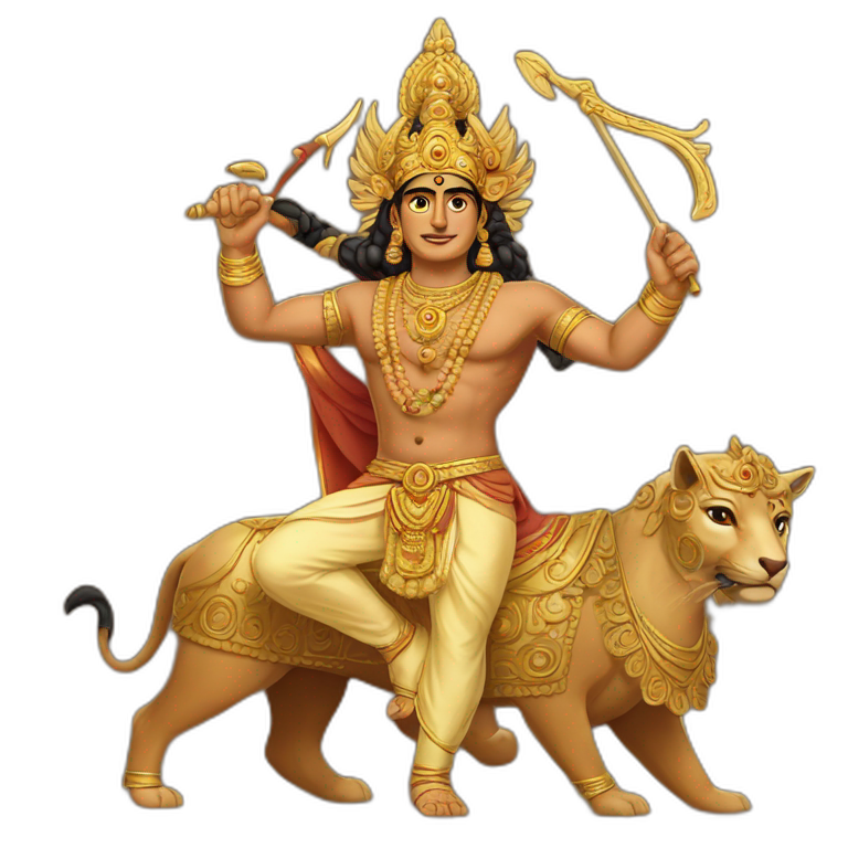 Mighty Arjuna Hindu epic emoji