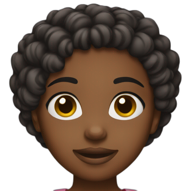 Black girl emoji