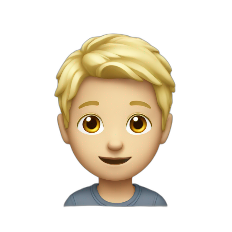 Little blonde boy emoji