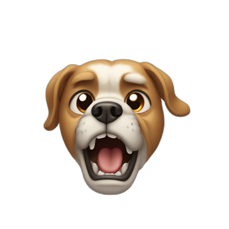 angry dog emoji