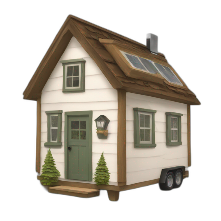 tinyhouse in forest emoji