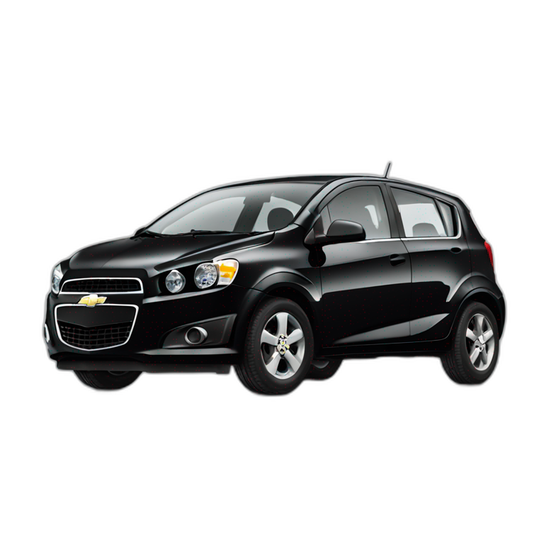 Black Chevrolet Aveo 2015 emoji