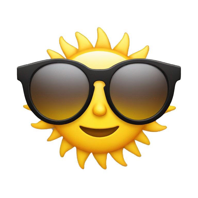 sun wearing sunglasses emoji