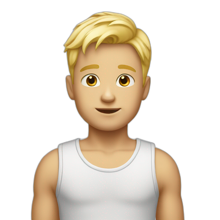 Little blonda boy emoji