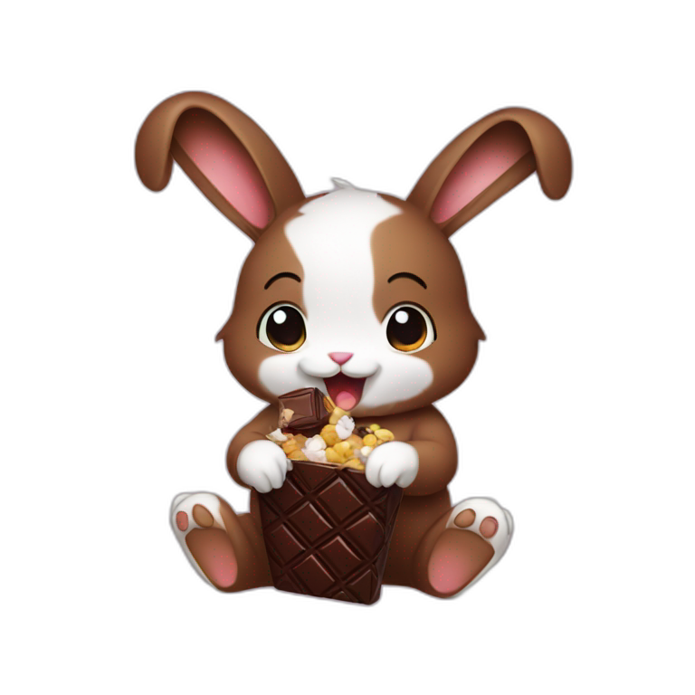 Bunny ate chocolate best sale