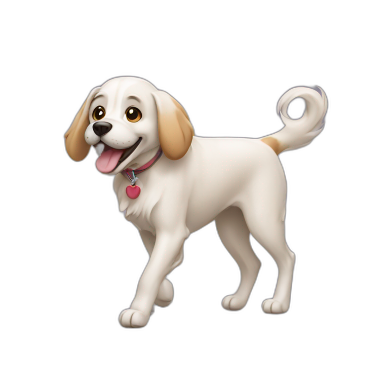 dog walking emoji
