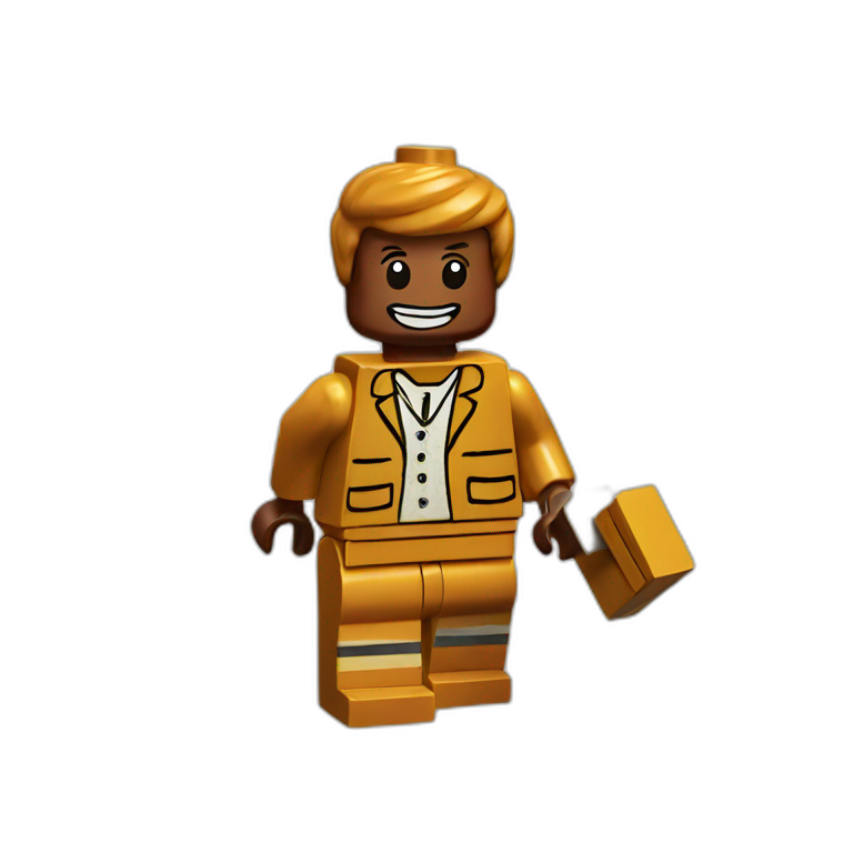 Lego brick man emoji