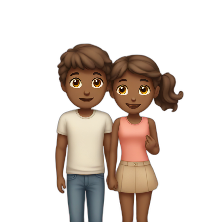 Boy and girl love  emoji