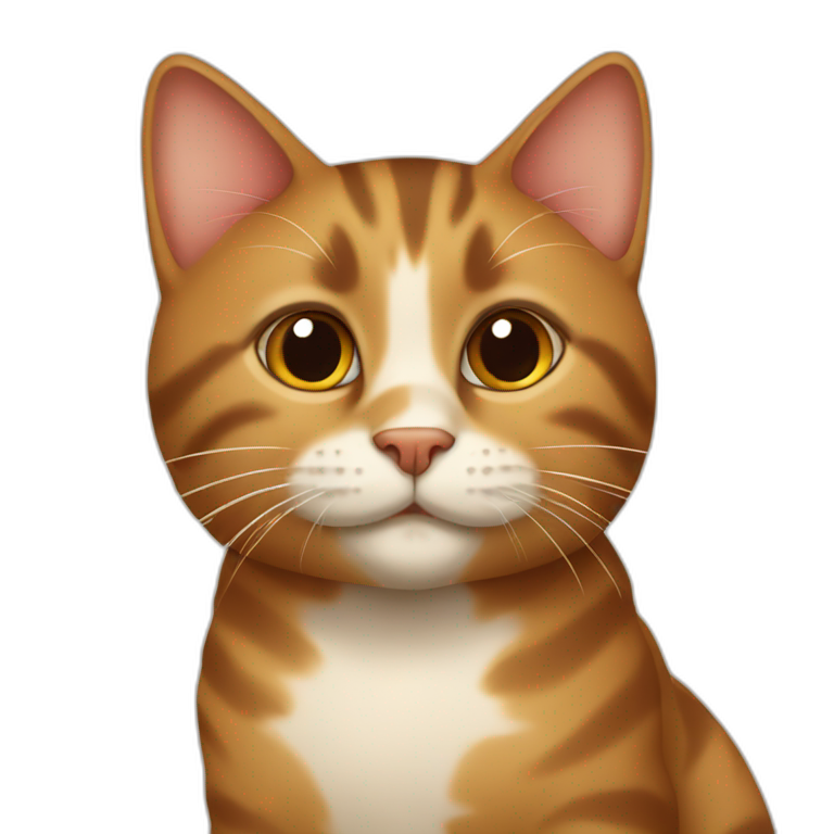 Cat Brown sweet emoji