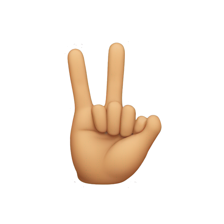 3 fingers up  emoji