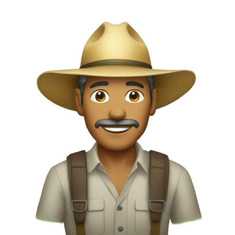 A colombian coffee farmer emoji