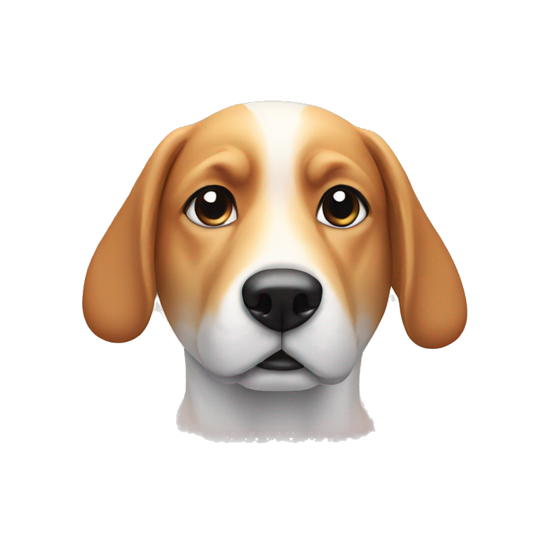 Dog made of various gradient shapes emoji