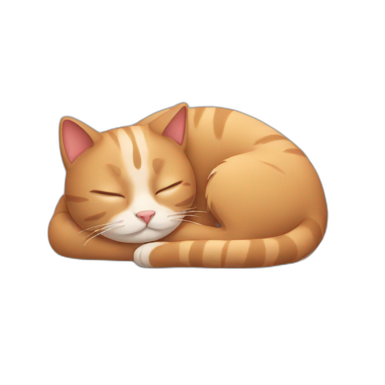 sleeping cat emoji