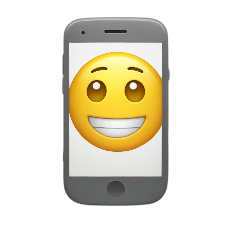 scrolling through phone emoji