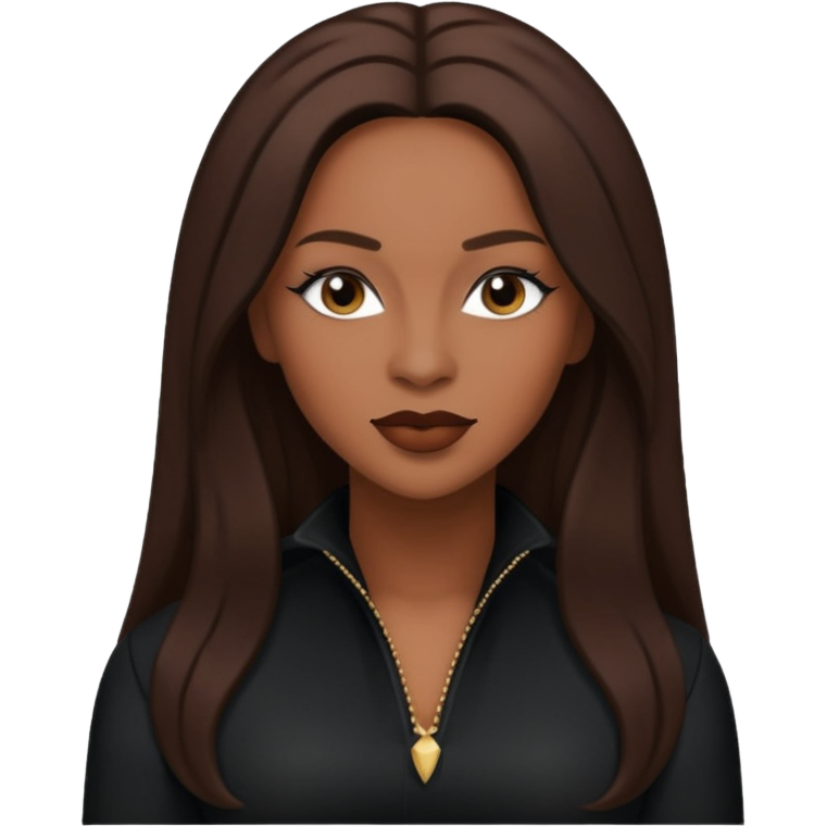 Vesta Williams, R&B Singer with long dark brown hair, black outfit Sticker