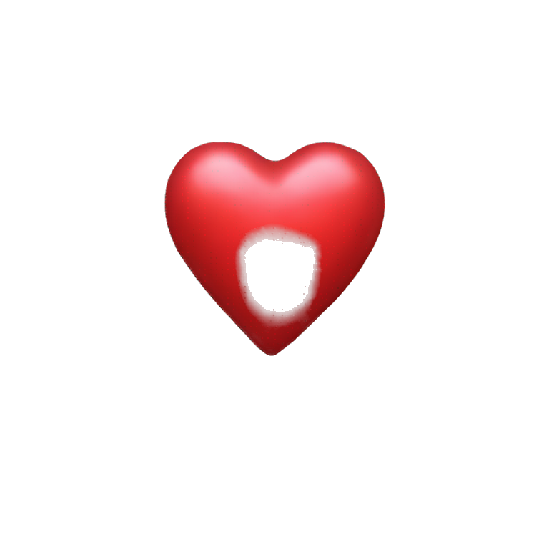 simple red bleeding heart emoji