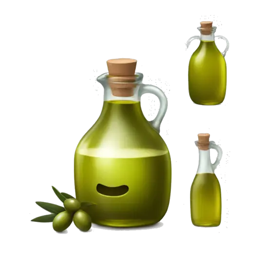 Olive oil in glass jar. no face emoji | AI Emoji Generator