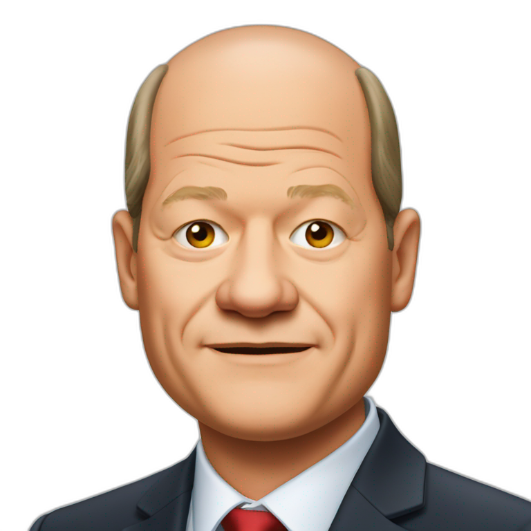 German chancellor Olaf Scholz emoji