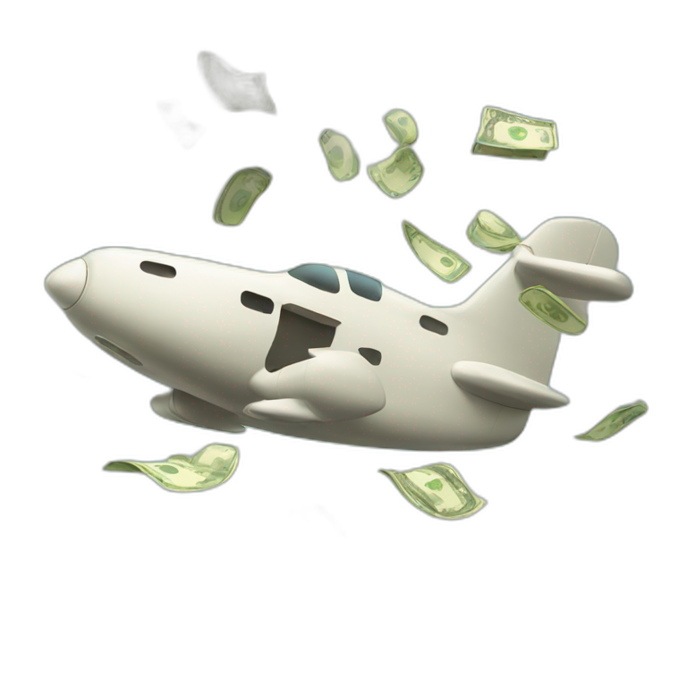 Flying money emoji