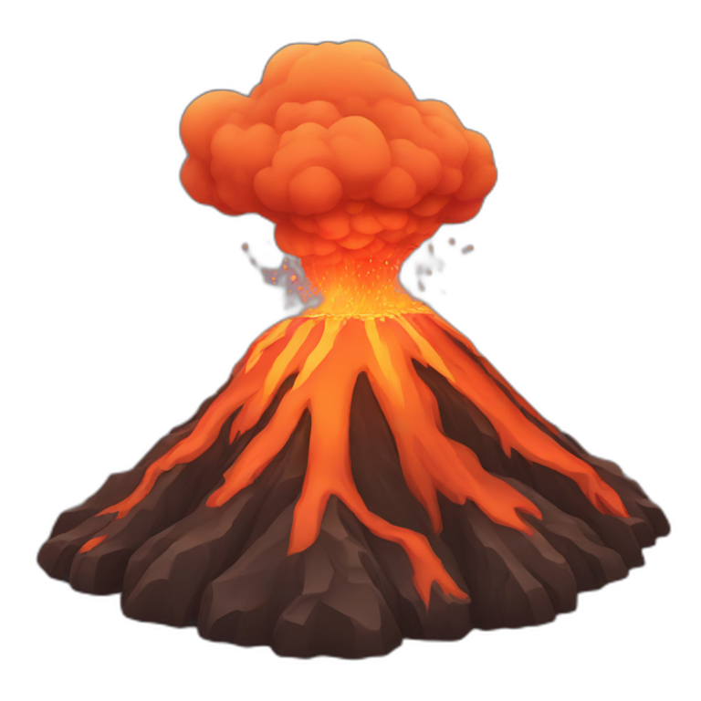 volcano emoji