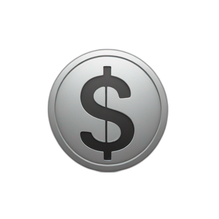 MACOS ICON STYLE dollar sign SYMBOL simple icon emoji