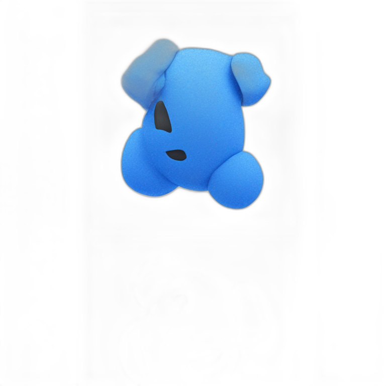 blue still life emoji