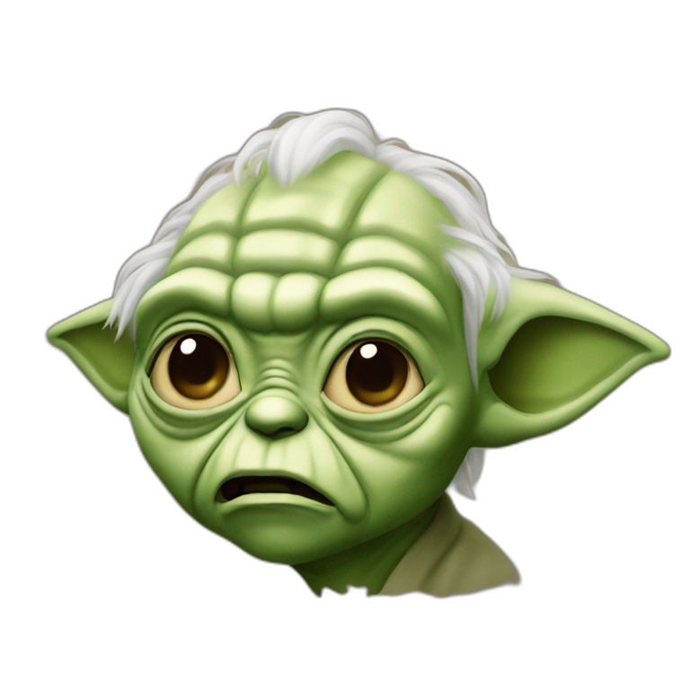 Yoda farting emoji
