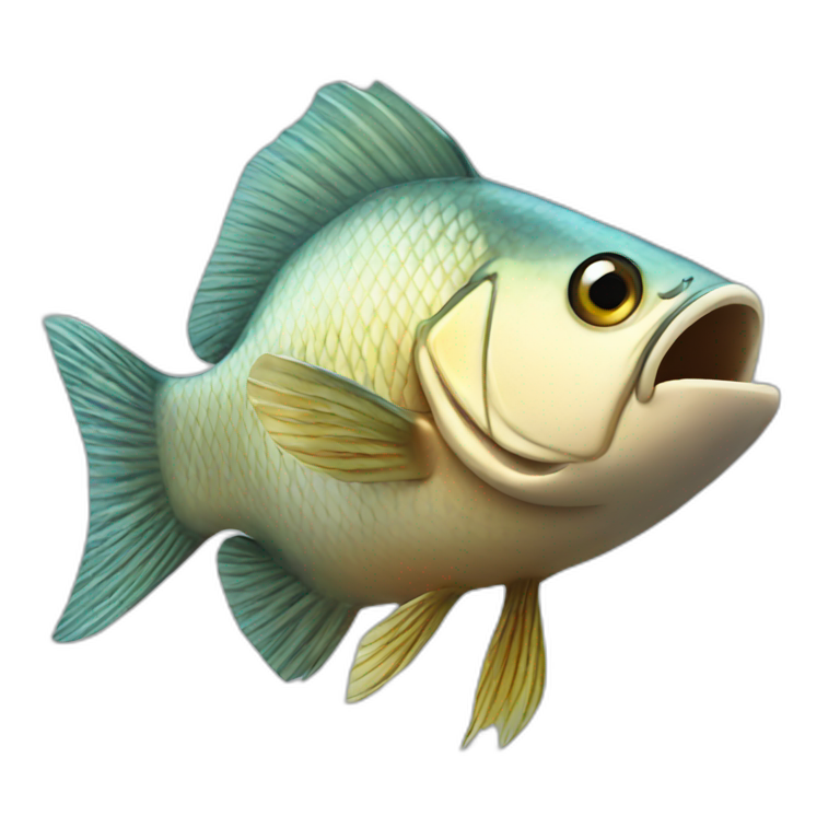Fish-blow emoji