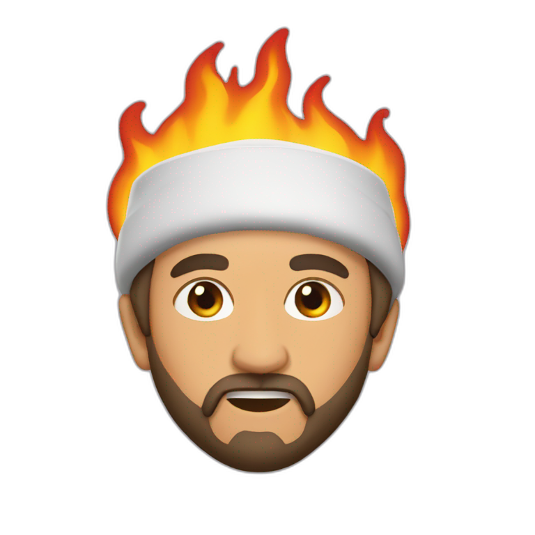 Shia la bouf on fire emoji