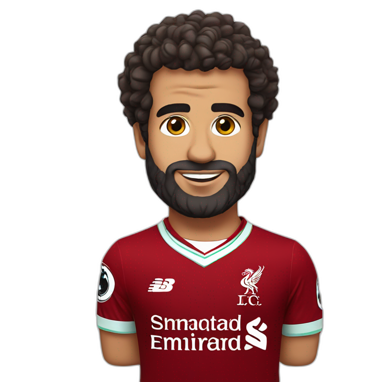 Mo Salah with Liverpool kit emoji