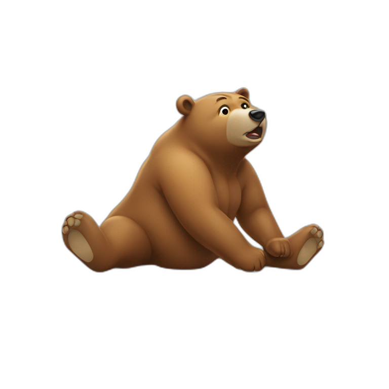 Bear farting emoji