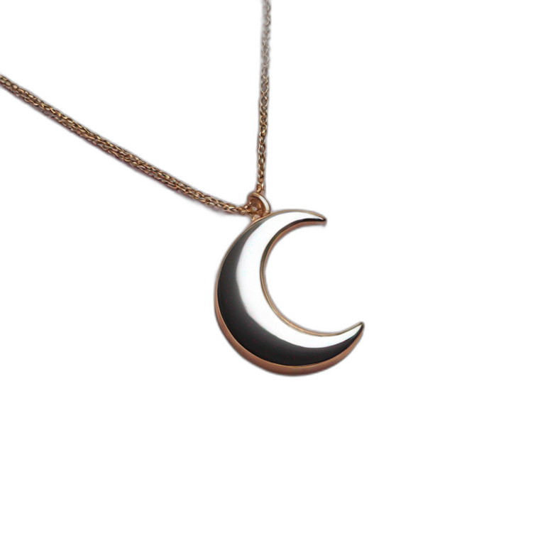 crescent moon necklace emoji AI Emoji Generator