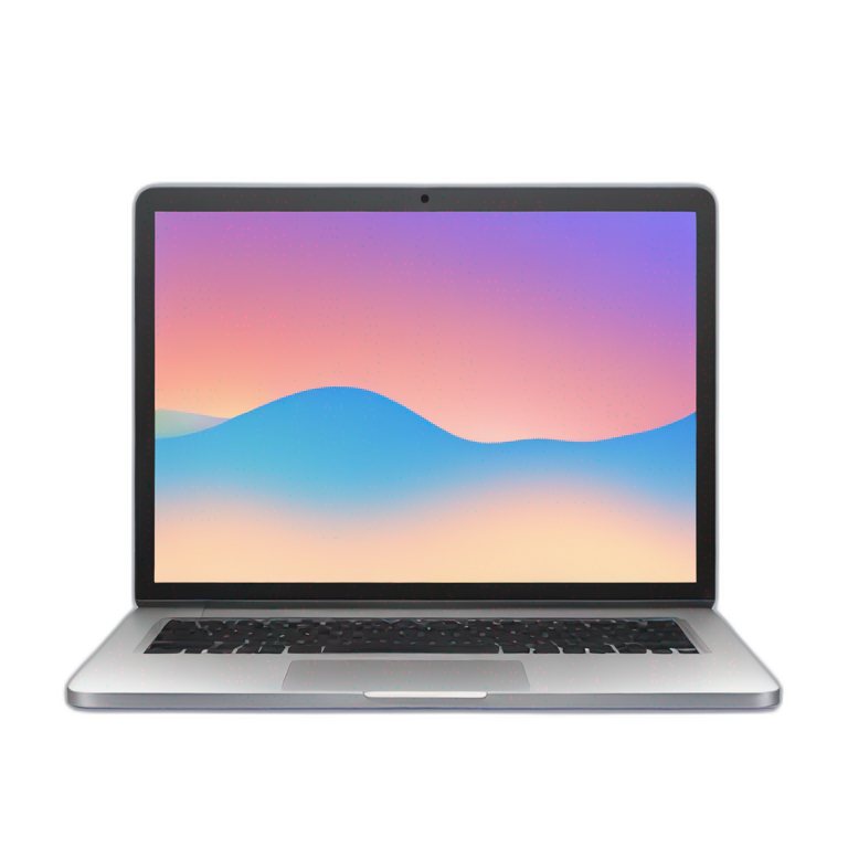 gradient laptop screen emoji