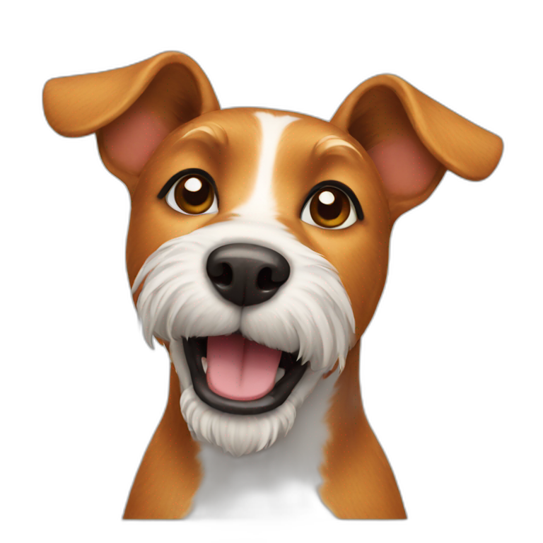 ginger terrier dog emoji