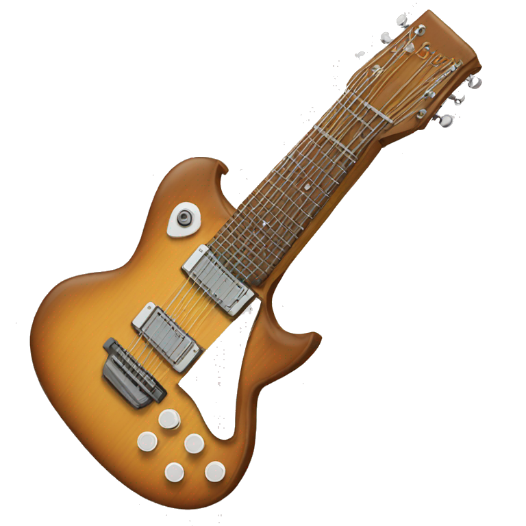 6 string guitar head emoji