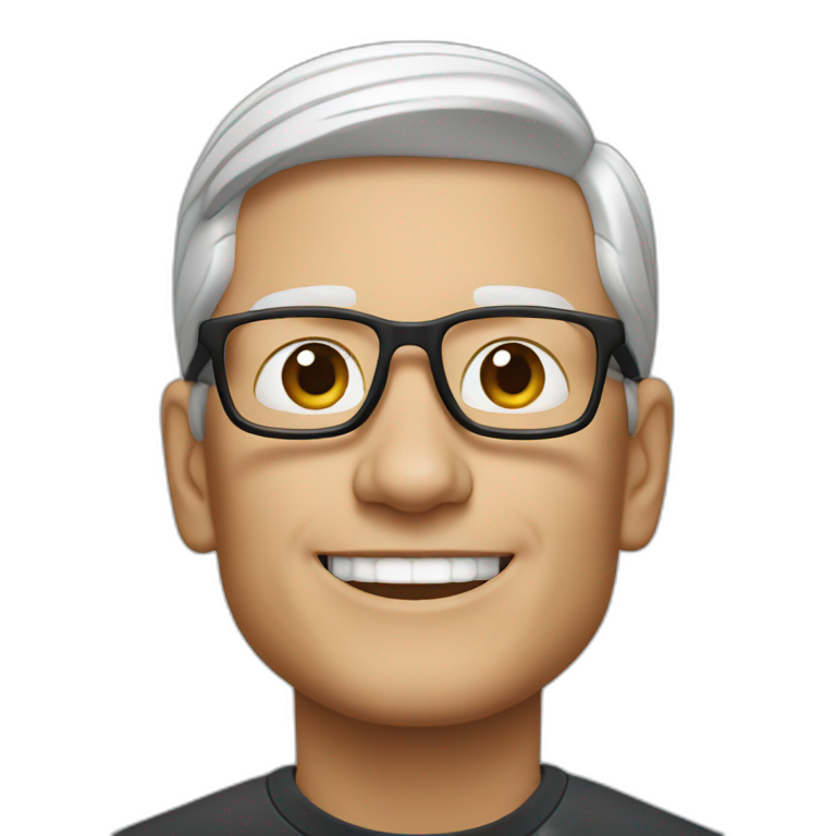 Tim Cook at Apple Park emoji