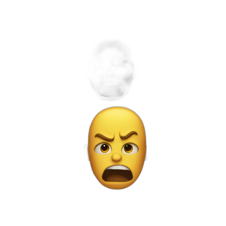 Angry spitting emoji emoji