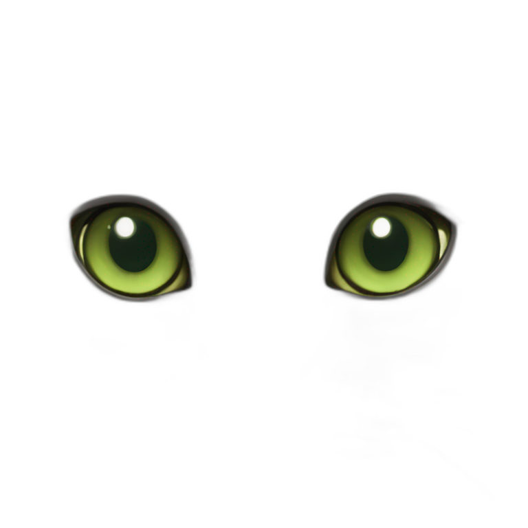 British shorthair cat green eyes emoji
