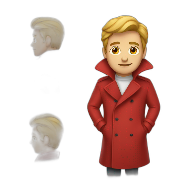 man in red trenchcoat emoji