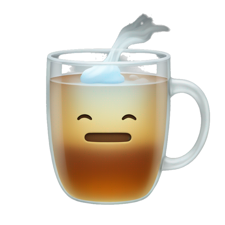 Hot tea in glass emoji