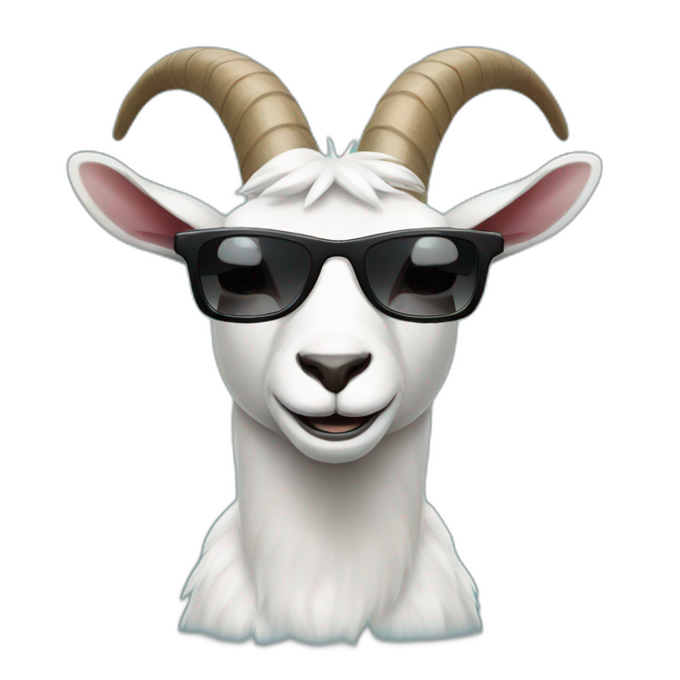 goat with sunglasses emoji