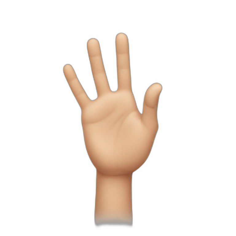 hand showing little emoji