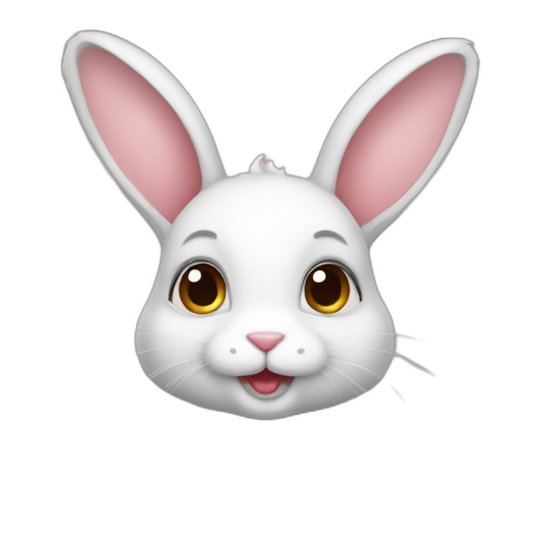 adorable bunny emoji